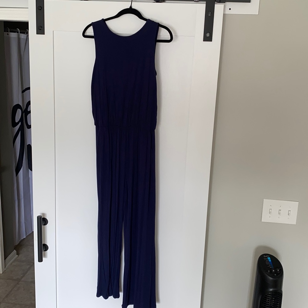 Navy blue jumpsuit